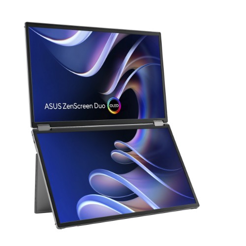 ASUS ZenScreen Duo OLED MQ149CD computer monitor 35.6 cm (14") 1920 x 1200 pixels WUXGA Silver