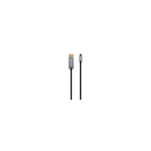 Manhattan USB-C to DisplayPort 1.4 Cable, 8K@60Hz, 3m, Male to Male, Not Bi-Directional, Black, Three Year Warranty