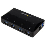 StarTech.com 4-Port USB 3.0 Hub plus Dedicated Charging Port - 1 x 2.4A Port~4-Port USB 3.0 Hub (5Gbps) plus Dedicated Charging Port - 1 x 2.4A Port