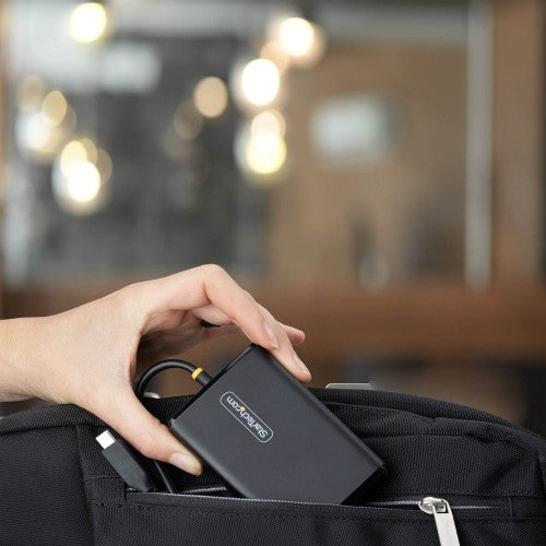 StarTech.com 65W USB-C Laptop Charger, 1.5m Tethered USB-C Cable, Power Adapter Brick for Dell, XPS, HP ProBook, MacBook Pro, Microsoft Surface Pro