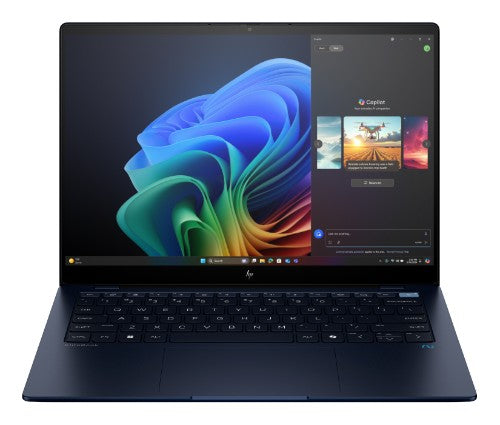 HP EliteBook Ultra G1q AI PC Copilot+ PC Snapdragon X1E-78-100 Laptop 35.6 cm (14") Touchscreen 2.2K 16 GB LPDDR5x-SDRAM 1 TB SSD Wi-Fi 6E (802.11ax) Windows 11 Pro Blue