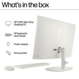 HP 22-dg0007na Intel® Celeron® N100 54.5 cm (21.4") 1920 x 1080 pixels All-in-One PC 8 GB DDR5-SDRAM 128 GB Flash Windows 11 Home Wi-Fi 6 (802.11ax) White