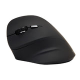 V7 MW400L Left Hand 2.4Ghz Vertical Ergonomic Mouse - Black - Wireless Connectivity - USB Interface