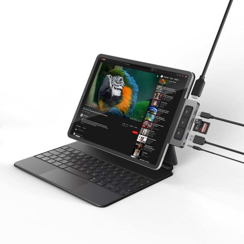 HYPER HD449 notebook dock/port replicator Grey