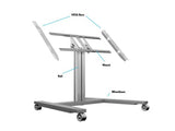 Multibrackets M Public Display Stand 80 HD Wheelbase Single Silver