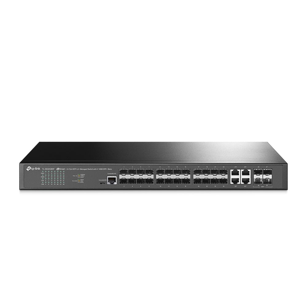 TP-Link Omada 24-Port SFP L2+ Managed Switch with 4 10GE SFP+ Slots  - Networking - TP-LINK