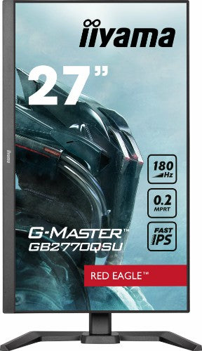 iiyama G-MASTER GB2770QSU-B6 computer monitor 68.6 cm (27") 2560 x 1440 pixels Wide Quad HD LCD Black