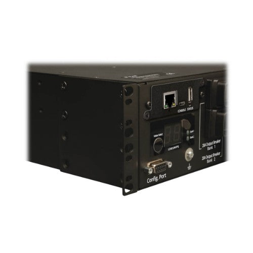 Tripp Lite PDUMH32HVNET 7.4kW Single-Phase Switched PDU, LX Interface, 230V Outlets (16-C13), IEC-309 Blue 230V 32A, 3.6m Cord, 2U Rack-Mount, TAA