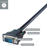 connektgear 5m VGA Monitor Connector Cable - Male to Male - Fully Wired