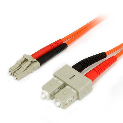 StarTech.com 2m Fiber Optic Cable - Multimode Duplex 62.5/125 LSZH Fiber Jumper Cord - LC/SC