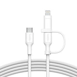 Belkin BoostCharge Pro USB cable USB 2.0 1.5 m USB C USB C/Lightning White