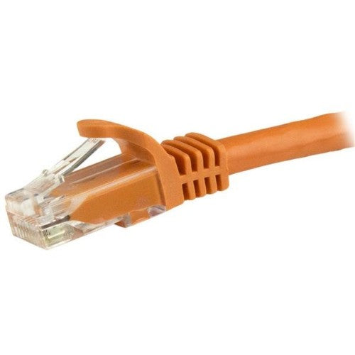 StarTech.com 15m CAT6 Ethernet Cable - Orange CAT 6 Gigabit Ethernet Wire -250MHz 100W PoE RJ45 UTP Network/Patch Cord Snagless w/Strain Relief Individually Tested