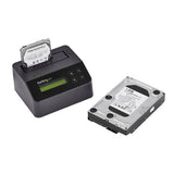StarTech.com Single Bay Hard Drive Eraser, Standalone HDD/SSD Sanitizer, 4Kn, USB 3.0 to SATA III (6 Gbps), 9 Erase Modes, LCD Display, Secure Erase Hard Disk Sanitizer Dock, DB-9 Printer Port, TAA Compliant