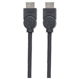 Manhattan HDMI 4K@30Hz Cable, 1.5m, Suitable for ALL 1080p/HD and majority of 4K uses (check your system 4K specification to be sure), Male to Male, Black, Ultra HD 4k x 2k, Lifetime Warranty, High Speed, Equivalent to HDMM150CM