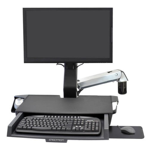Ergotron SV Combo Aluminium Flat panel Multimedia stand