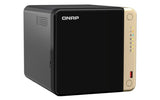 QNAP TS-464 NAS Tower Intel® Celeron® N5095 8 GB DDR4 32 TB HDD QNAP Turbo System Black, Gold