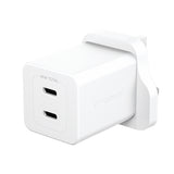 PanzerGlass empower™ by ® Turbo 45W Charger incl. 2 x USB-C | UK Plug | Silver White