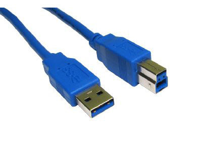 Cables Direct USB3-803BL USB cable 3 m USB 3.2 Gen 1 (3.1 Gen 1) USB A USB B Blue