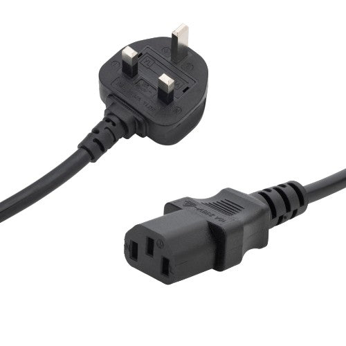 connektgear 1m UK Mains Power Cable - UK Plug to C13 Socket