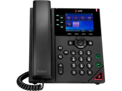 HP Poly VVX 350 6-Line IP Phone and PoE-enabled