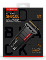 Western Digital Black WD_BLACK™ SN8100 NVMe™ SSD POWERED BY SANDISK 4 TB, [With Heatsink]