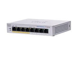 Cisco CBS110-8PP-D Unmanaged L2 Gigabit Ethernet (10/100/1000) Power over Ethernet (PoE) Grey  - Networking - Cisco