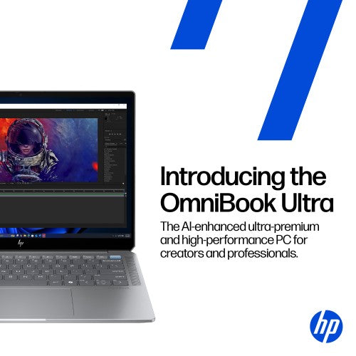 HP OmniBook Ultra Flip 14-fh0006na Copilot+ PC Intel Core Ultra 7 256V Hybrid (2-in-1) 35.6 cm (14") Touchscreen 3K 16 GB LPDDR5x-SDRAM 1 TB SSD Wi-Fi 7 (802.11be) Windows 11 Home Black, Grey