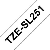 Brother TZE-SL251 DirectLabel black on white self-laminating 24mm x 8m for Brother P-Touch TZ 3.5-24mm/HSE/36mm/6-24mm/6-36mm