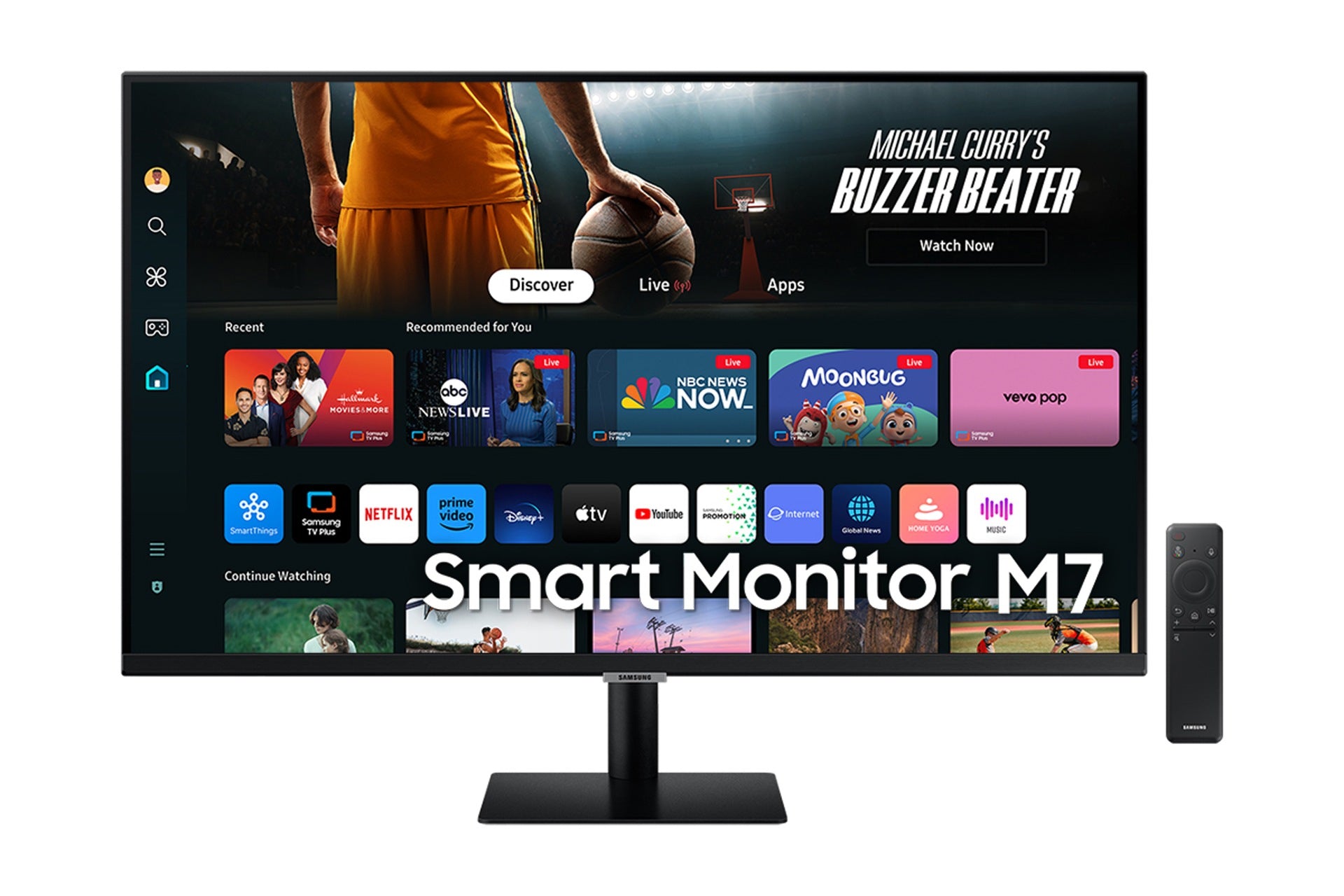 Samsung 32" M70D UHD Smart Monitor with Speakers and a Remote  - Monitors & Accessories - Samsung