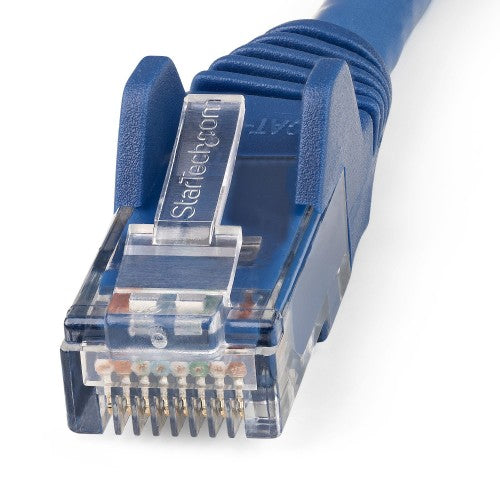 StarTech.com 50cm CAT6 Ethernet Cable - LSZH (Low Smoke Zero Halogen) - 10 Gigabit 650MHz 100W PoE RJ45 10GbE UTP Network Patch Cord Snagless with Strain Relief - Blue, CAT 6, ETL Verified, 24AWG