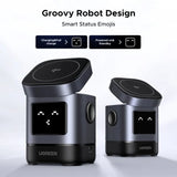 Ugreen 45775 mobile device charger Universal Black, Grey AC Wireless charging Fast charging Indoor