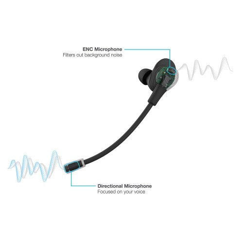 JLab Work Buds Headphones True Wireless Stereo (TWS) In-ear Calls/Music/Sport/Everyday USB Type-C Bluetooth Black