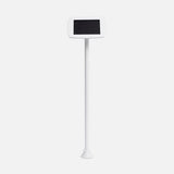 Bouncepad Original Floorstanding Slim with USB Cable | Exposed Front Camera and Home Button | White | Samsung Galaxy Tab A9 and A11 8.7 Inch (2023 - 2025)