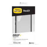 OtterBox React Series for Samsung Galaxy S25, transparent/black