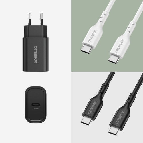 OtterBox Standard EU Wall Charger 30W - 1X USB-C 30W USB-PD Black