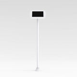 Bouncepad Original Floorstanding Slim (inc USB Cable) | Apple iPad 10th Gen 10.9 (2022) | White | Covered Front Camera and Home Button