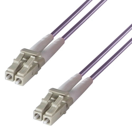 connektgear 15m Duplex Fibre Optic Multi-Mode Cable OM4 50/125 Micron LC to LC Purple 3-5 working days non cancellable non returnable