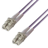 connektgear 15m Duplex Fibre Optic Multi-Mode Cable OM4 50/125 Micron LC to LC Purple 3-5 working days non cancellable non returnable