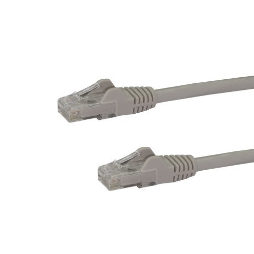 StarTech.com 3ft CAT6 Ethernet Cable - Gray CAT 6 Gigabit Ethernet Wire -250MHz 100W PoE RJ45 UTP Network/Patch Cord Snagless w/Strain Relief Individually Tested