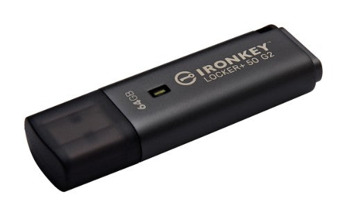 Kingston Technology IronKey 64GB Locker Plus 50 G2, FIPS 197, AES-256