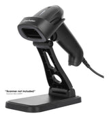 Manhattan Adjustable Barcode Scanner Stand, Height and Angle Adjustable, suitable for barcode scanner products 153997, 154116 and 154185, Black, Lifetime Warranty