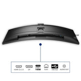 Philips 49B2U6900CH/00 computer monitor 124 cm (48.8") 5120 x 1440 pixels Dual QHD LCD Black