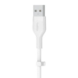 Belkin Cbl Scicone USB-A LTG 2M blc White