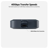 HYPER HD5001GL storage drive enclosure SSD enclosure Black M.2