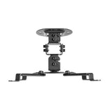 Manhattan Projector Mount, Ceiling, Universal, Tilt, Swivel & Rotate, Height: 15cm, Max 13.5kg, Black, Lifetime Warranty