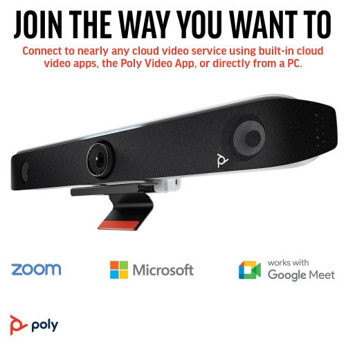 HP Poly Studio X52 All-In-One Video Bar with TC10 Controller Kit