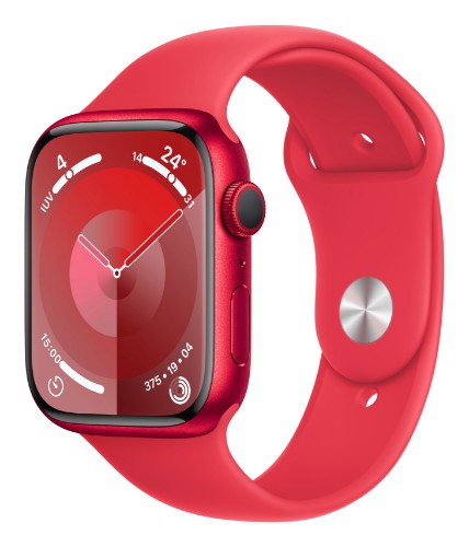 Apple Watch Series 9 GPS 45mm (PRODUCT)RED Aluminium Case w/ (PRODUCT)RED Sport Band - M/L