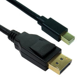 Cables Direct CDLMDP8K-02MK DisplayPort cable 2 m Mini DisplayPort Black