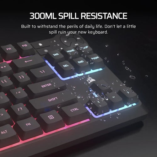 Corsair K55 CORE TKL RGB keyboard Gaming USB QWERTY UK English Black