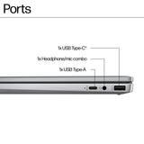 HP Chromebook x360 14b-cd0002na Intel® N N100 35.6 cm (14") Touchscreen HD 4 GB LPDDR5-SDRAM 128 GB eUFS Wi-Fi 6 (802.11ax) ChromeOS Silver
